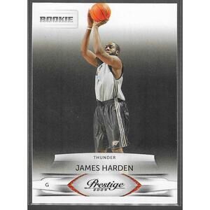 2009-10 Panini Prestige Basketball JAMES HARDEN RC Rookie #203 Thunder 76er’s